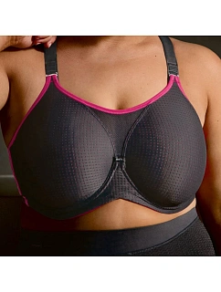 performance wireX sport. podprsenka s kost. nastavitelná ramínka 5599 anthrazit/pink - Active