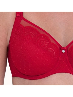 Selma podprsenka s kosticí Full Cup 5635 red - RosaFaia