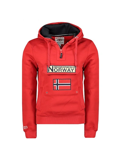 Pánská mikina WY10089H/GN Červená - Geographical Norway Pánská mikina WY10089H/GN Červená - Geographical Norway