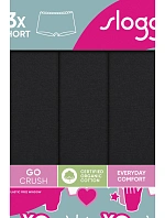 SLOGGI GO CRUSH SHORT 3PACK BLACK SLOGGI GO CRUSH SHORT 3PACK BLACK