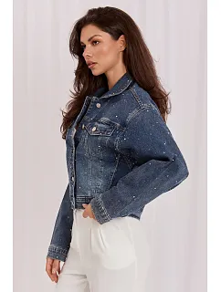 Džínová bunda model 230177 Italy Moda