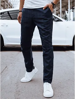 Pánské ležérní tmavě modré kalhoty FashionStreet UX4381