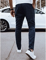 Pánské ležérní tmavě modré kalhoty FashionStreet UX4381 Pánské ležérní tmavě modré kalhoty FashionStreet UX4381