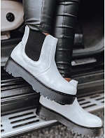Dámské kozačky STEPBACK s vysokou podrážkou bílé FashionStreet ZY0495 Dámské kozačky STEPBACK s vysokou podrážkou bílé FashionStreet ZY0495