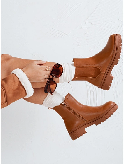 Dámské kozačky MONDERICO camel FashionStreet ZY0512 Dámské kozačky MONDERICO camel FashionStreet ZY0512