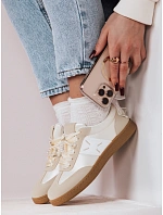 Dámské sportovní tenisky PEARLSTEP beige FashionStreet ZY0680 Dámské sportovní tenisky PEARLSTEP beige FashionStreet ZY0680