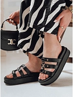 Dámské žabky na platformě PLATOFI black FashionStreet ZY0879 Dámské žabky na platformě PLATOFI black FashionStreet ZY0879