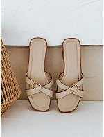 BELICCA dámské žabky beige FashionStreet ZY0984 BELICCA dámské žabky beige FashionStreet ZY0984