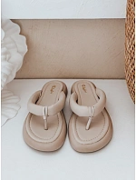 Dámské žabky EASYDAY beige FashionStreet ZY0992 Dámské žabky EASYDAY beige FashionStreet ZY0992