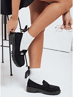 Dámské černé semišové mokasíny FashionStreet ZY1129
