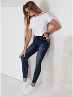 Dámské skinny džíny námořnická modř FashionStreet UY2789 Dámské skinny džíny námořnická modř FashionStreet UY2789