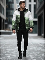 Pánská zimní lyžařská bunda zelená FashionStreet TX5126 Pánská zimní lyžařská bunda zelená FashionStreet TX5126