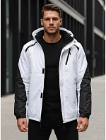 FashionStreet pánská lyžařská bunda bílá TX5130 FashionStreet pánská lyžařská bunda bílá TX5130