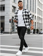 Pánské džíny slim fit černé FashionStreet UX4483 Pánské džíny slim fit černé FashionStreet UX4483