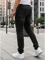 Pánské džíny slim fit černé FashionStreet UX4483 Pánské džíny slim fit černé FashionStreet UX4483