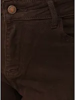 Dámské baggy džíny s vysokým pasem, hnědé, FashionStreet UY3197 Dámské baggy džíny s vysokým pasem, hnědé, FashionStreet UY3197