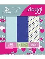 Tanga sloggi GO Crush String C3P modré Blue - SLOGGI Tanga sloggi GO Crush String C3P modré Blue - SLOGGI