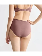 Dámské kalhotky GO Daily Cotton Highwaist - BROWN - sv. hnědé 1141 - SLOGGI Dámské kalhotky GO Daily Cotton Highwaist - BROWN - sv. hnědé 1141 - SLOGGI