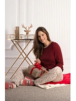 Mademoiselle Sommeil CC0141 Winter Bloom pyžamo délka/r S-XL Mademoiselle Sommeil CC0141 Winter Bloom pyžamo délka/r S-XL