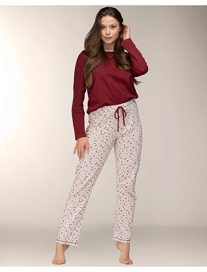 Mademoiselle Sommeil CC0141 Winter Bloom pyžamo délka/r S-XL Mademoiselle Sommeil CC0141 Winter Bloom pyžamo délka/r S-XL
