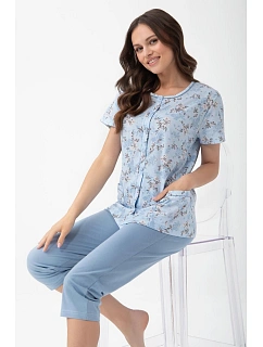 Pyžamo Luna 1304 kr/r M-XL L26 rozepínací