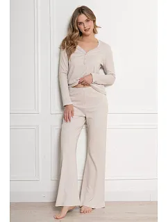 Pyžamo Leveza 1812 Yara, dlouhé rukávy, velikosti S–XL