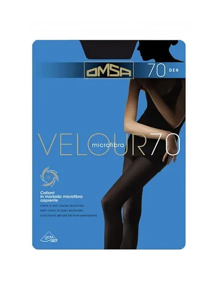 Dámské punčochové kalhoty Omsa Velour 70 den 5-XL Dámské punčochové kalhoty Omsa Velour 70 den 5-XL