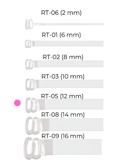 Silikonová ramínka Julimex RT 05 12mm Silikonová ramínka Julimex RT 05 12mm
