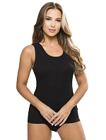 Černá dámská košilka Emili Sara XXL-XXXL Černá dámská košilka Emili Sara XXL-XXXL