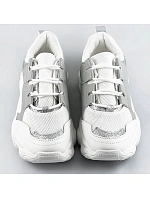 Bílo-šedé dámské šněrovací tenisky "sneakers" (172) Bílo-šedé dámské šněrovací tenisky "sneakers" (172)