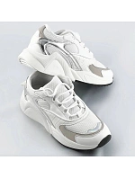 Bílé šněrovací sneakersy s barevnými vsadkami (6346) Bílé šněrovací sneakersy s barevnými vsadkami (6346)