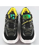 Černé dámské sneakersy se dvojitými tkaničkami (7001) Černé dámské sneakersy se dvojitými tkaničkami (7001)