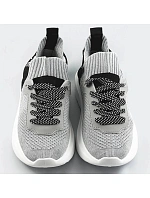 Stříbrné dámské nazouvací tenisky sneakers (LL66-3SP) Stříbrné dámské nazouvací tenisky sneakers (LL66-3SP)