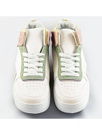 Bílo-pastelové kotníkové dámské tenisky sneakers (WH2122) Bílo-pastelové kotníkové dámské tenisky sneakers (WH2122)