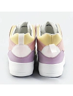 Bílo-pastelové kotníkové dámské tenisky sneakers (WH2122) Bílo-pastelové kotníkové dámské tenisky sneakers (WH2122)
