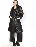 Černá oversize bunda z ekologické kůže (AG1-J9080) Černá oversize bunda z ekologické kůže (AG1-J9080)