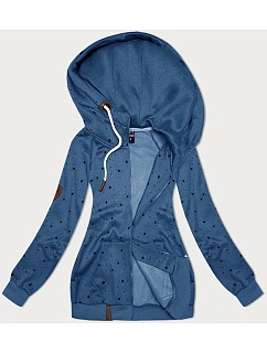 Dámská mikina s kapucí Star Blue (2305)