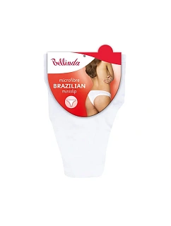 Dámské kalhotky brazilky BRAZILIAN MINISLIP - BELLINDA - bílá