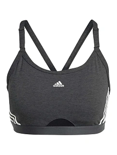 Podprsenka adidas Aeroreact Training Light-Support 3-Stripes Bra W HC7870