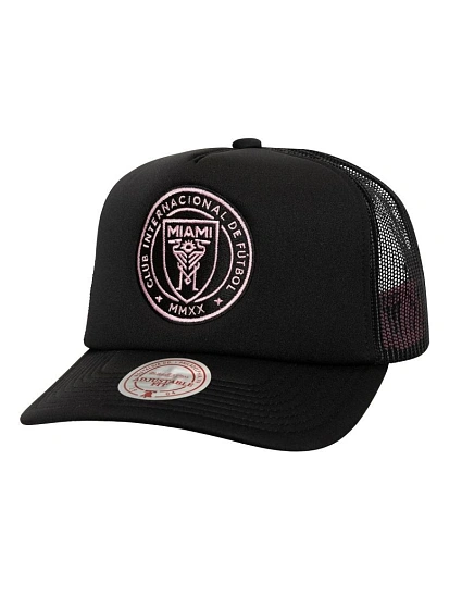 Mitchell & Ness Inter Miami CF Trucker baseballová čepice HT10070-IMCBLCK Mitchell & Ness Inter Miami CF Trucker baseballová čepice HT10070-IMCBLCK