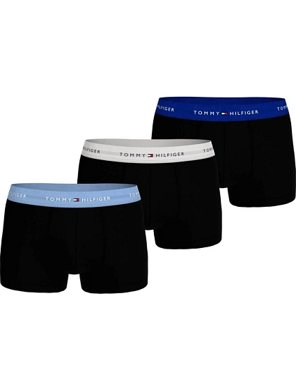 Pánské boxerky Tommy Hilfiger 3-Pack černé bavlněné pohodlné Pánské boxerky Tommy Hilfiger 3-Pack černé bavlněné pohodlné