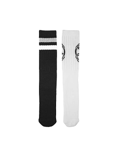Ponožky Converse 2 pack bílé, černé E744A