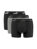 Pánské boxerky Puma 3-Pack černá šedá pohodlná bavlna Pánské boxerky Puma 3-Pack černá šedá pohodlná bavlna