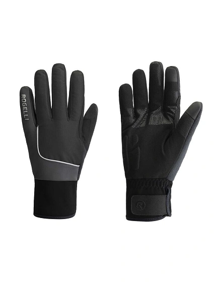 Zimní rukavice Rogelli ESSENTIAL HIVIS černé M Zimní rukavice Rogelli ESSENTIAL HIVIS černé M