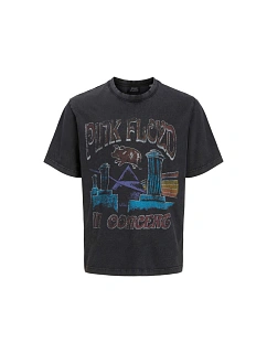 Jack&Jones tričko Pink Floyd TEE SS C.N. STYD 12290792 BLACK