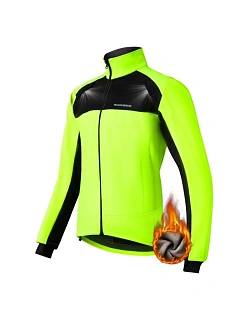 Pánská bunda Rockbros YPW055 černá-fluorescenční XL