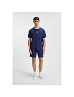 Hugo Loungewear Laze AZZURRO pánská košile na spaní (50525236-409)