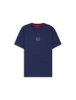 Hugo Loungewear Laze AZZURRO pánská košile na spaní (50525236-409)
