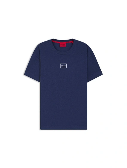 Hugo Loungewear Laze AZZURRO pánská košile na spaní (50525236-409)