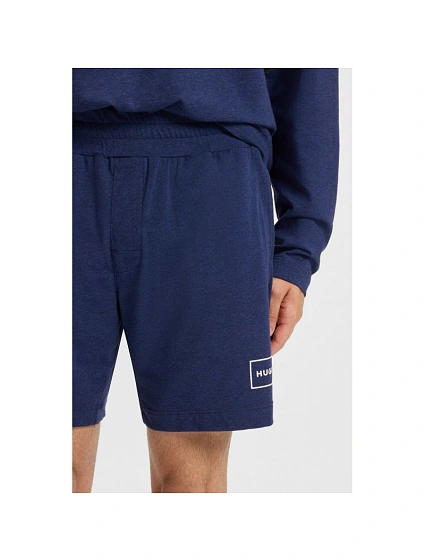 Hugo Loungewear pánské šortky na spaní Laze AZZURRO (50525247-409) Hugo Loungewear pánské šortky na spaní Laze AZZURRO (50525247-409)